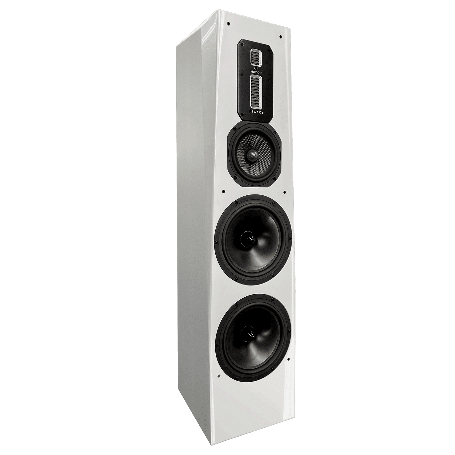 Legacy Audio Signature XD Self Powered Integrated Amplifier Tower Floor Standing Speaker in White Pearl Featured