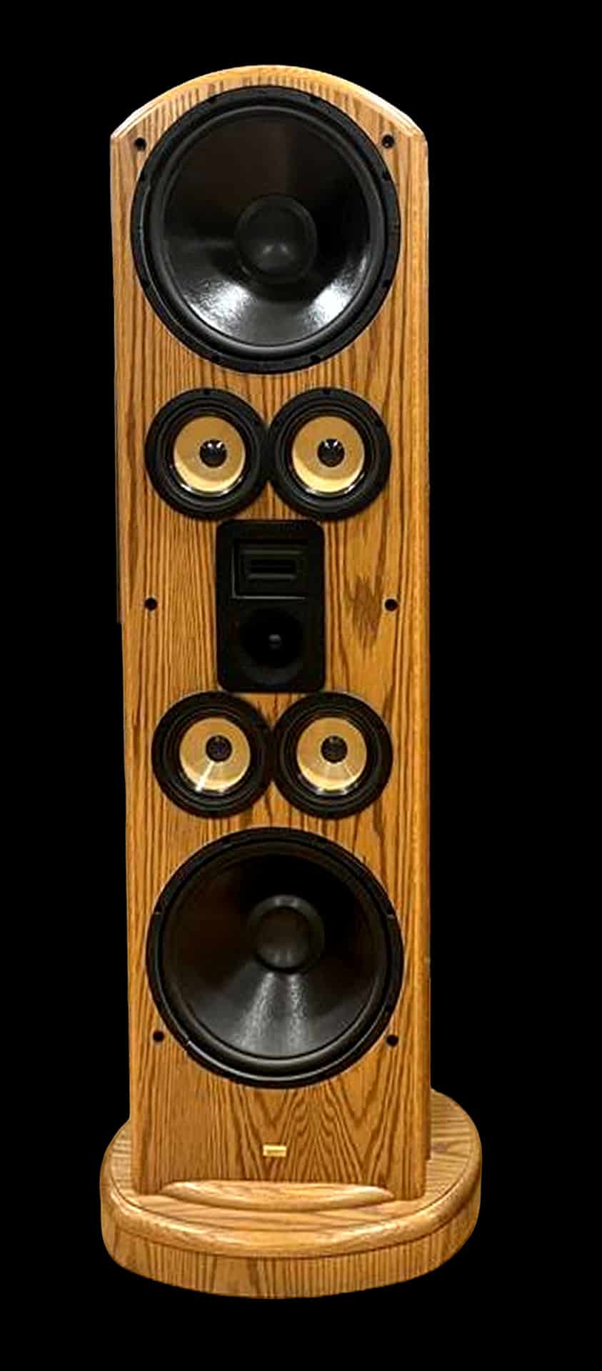 Whisper Floor Standing tower speakers in Medium Oak - Legacy Audio Hero image