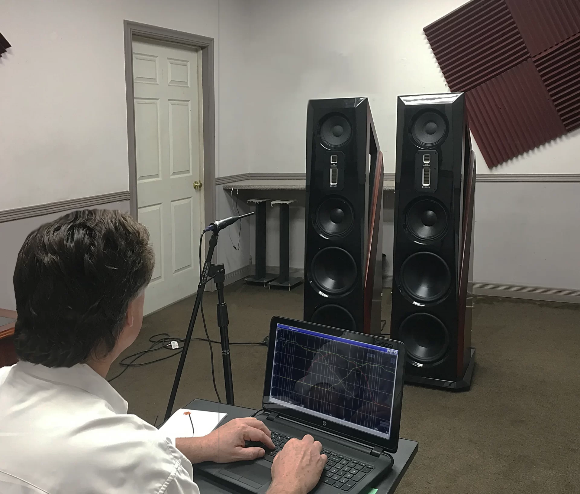 Bill Dudleston tuning Aeris XD speakers