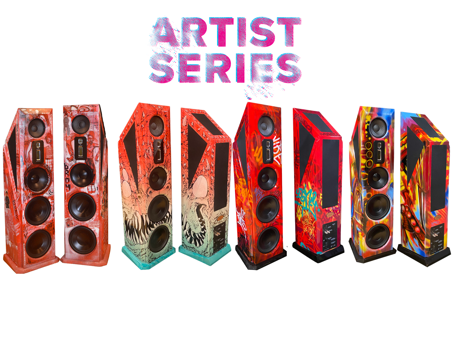 Legacy Audio Artist Series - Visual Artist painted speakers